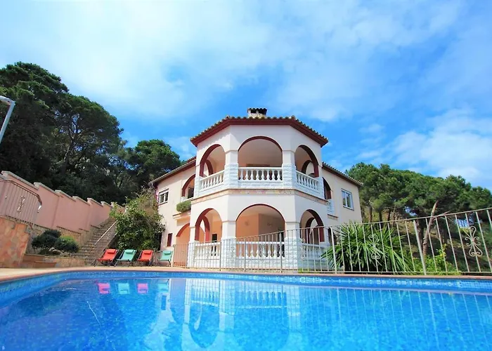 V&v Lloret-villa Christine, Lujosa 17 Personas * 滨海略雷特