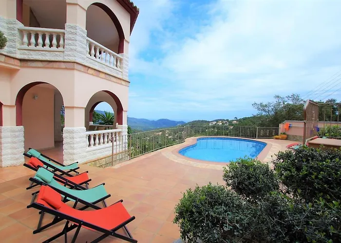 V&v Lloret-villa Christine, Lujosa 17 Personas 滨海略雷特