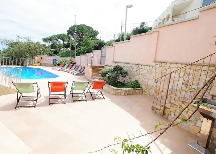 别墅 V&v Lloret-villa Christine, Lujosa 17 Personas 滨海略雷特